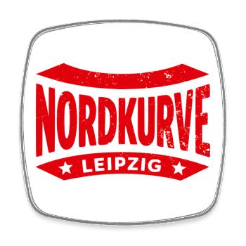 Leipzig Nordkurve Stadion Hoodie, Tasche, Shirt - Viereckiger Kühlschrankmagnet - Weiß - Vorne