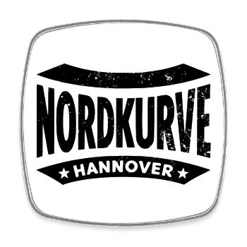 Hannover Nordkurve Stadion Fan Hoodie - Viereckiger Kühlschrankmagnet - Weiß - Vorne