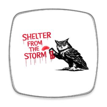 Shelter from the Storm - Viereckiger Kühlschrankmagnet - Weiß - Vorne