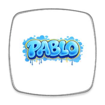 PABLO GRAFFITI NAME FOR PERFECT GIFT PRINTABLE - Square fridge magnet - white - Front