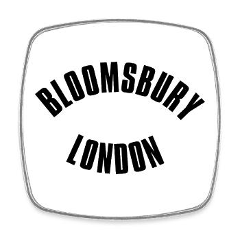 Cercle londonien de Bloomsbury sombre - Magnet carré - blanc - Devant