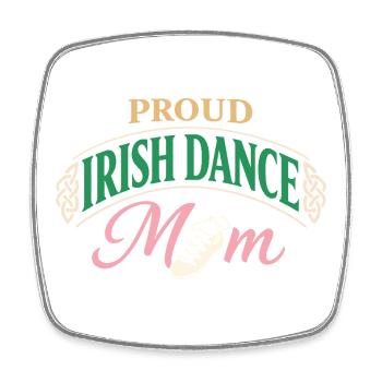 Irish Dance Step-dancing Celtic Fan - Square fridge magnet - white - Front