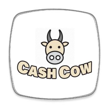 CASH COW - Square fridge magnet - white - Front