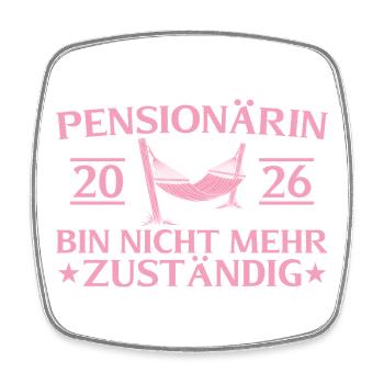 Pensioner 2026 Retirement Farewell Civil Servant - Square fridge magnet - white - Front