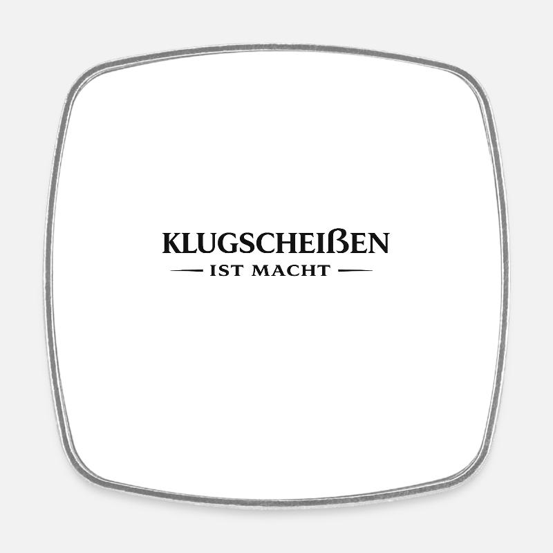 Smart Shit is Power – Typographie Statement - Magnet carré - blanc