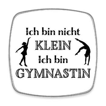 I'm not small, I'm a gymnast - Gymnastics - Square fridge magnet - white - Front