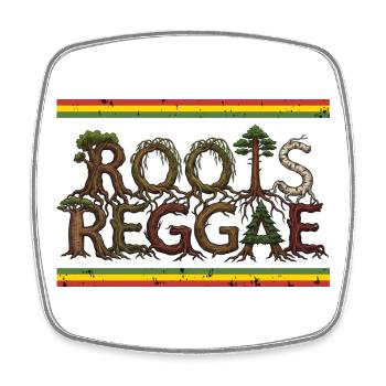 Racines Reggae Forest - Magnet carré - blanc - Devant