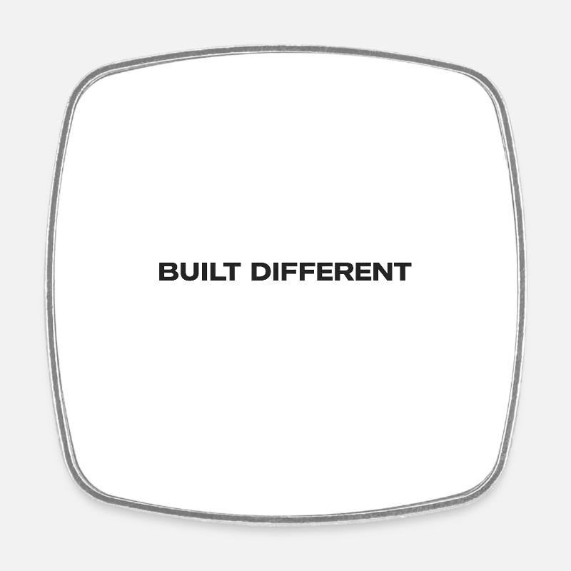 Construit différemment - Magnet carré - blanc
