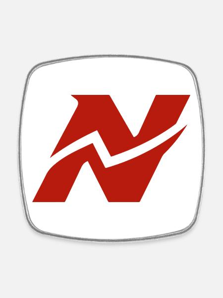 Noland_Athletics - Square fridge magnet - white