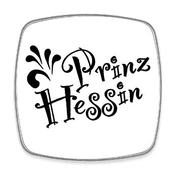 PrinzHessin the classic from Bembeltown Design - Square fridge magnet - white - Front
