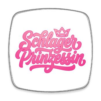 Schlagerprinzessin - Schlager Prinzessin - Square fridge magnet - white - Front