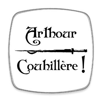 Arthour Couhillère !  - Magnet carré - blanc - Devant
