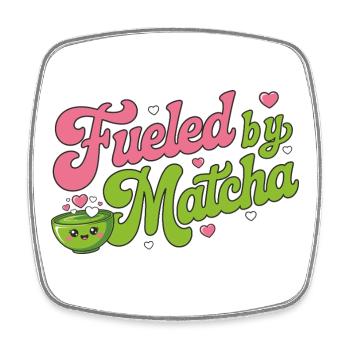 Lustiges Matcha Design für Matcha Liebhaberinnen - Viereckiger Kühlschrankmagnet - Weiß - Vorne