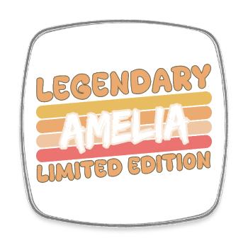 Amelia légendaire - Magnet carré - blanc - Devant