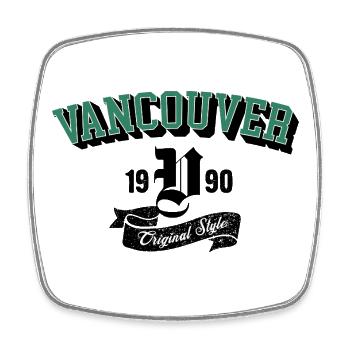Vancouver Original Style Arch Tee - Square fridge magnet - white - Front
