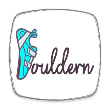 Father's Day Dad Bouldering - Square fridge magnet - white - Front