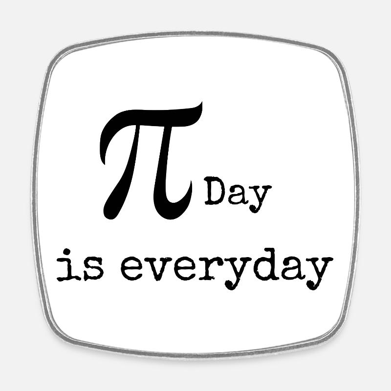Math geek t-shirt - Square fridge magnet - white