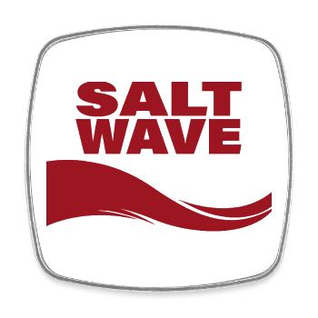 SALT WAVE - Viereckiger Kühlschrankmagnet - Weiß - Vorne