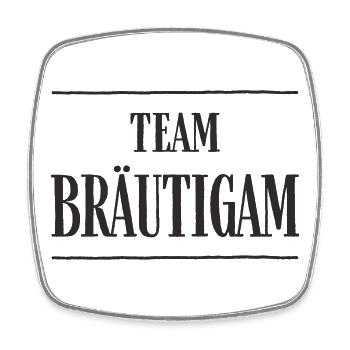 Team Bräutigam Junggesellenabschied Party Feiern - Viereckiger Kühlschrankmagnet - Weiß - Vorne