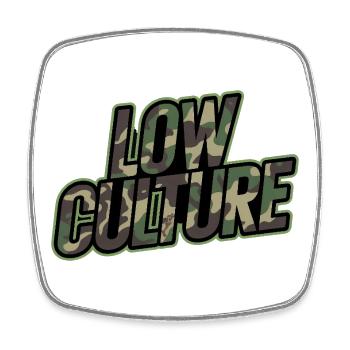 Tuning de camouflage Low Culture Streetwear JDM Car Style - Magnet carré - blanc - Devant