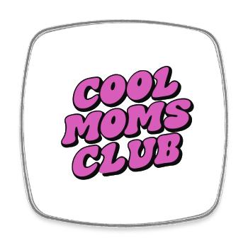 Cool Moms Club Mama Muttertag - Viereckiger Kühlschrankmagnet - Weiß - Vorne