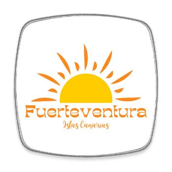 Fuerteventura Lever du soleil Îles Canaries - Magnet carré - blanc - Devant