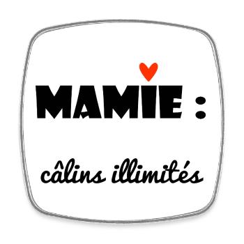 GRANNY. MAMMA. GRANDMOTHER. MOTHER'S DAY. - Square fridge magnet - white - Front