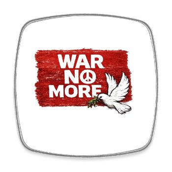 War No More – Sticker Peace & Humanity - Square fridge magnet - white - Front