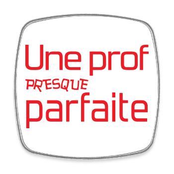 Cadeau Professeur : Une Prof Presque Parfaite Red - Magnet carré - blanc - Devant