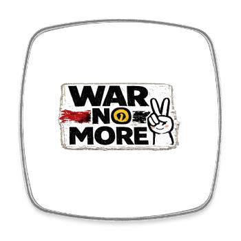 War No More – Sticker Peace & Humanity - Square fridge magnet - white - Front