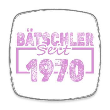 Lustig 197 - Viereckiger Kühlschrankmagnet - Weiß - Vorne