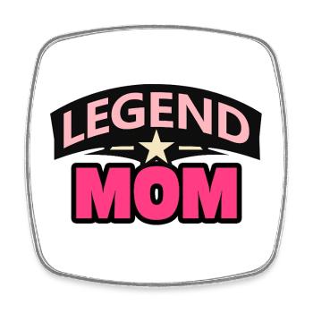 Legend Mom – Lustige Mutter Design - Viereckiger Kühlschrankmagnet - Weiß - Vorne