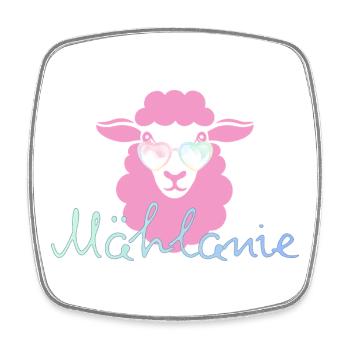 Mählanie - Viereckiger Kühlschrankmagnet - Weiß - Vorne