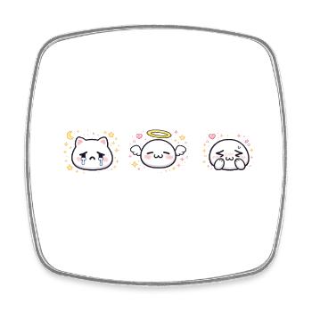 file_00000000e81c722fb9bbb18d4f810cab - Square fridge magnet - white - Front