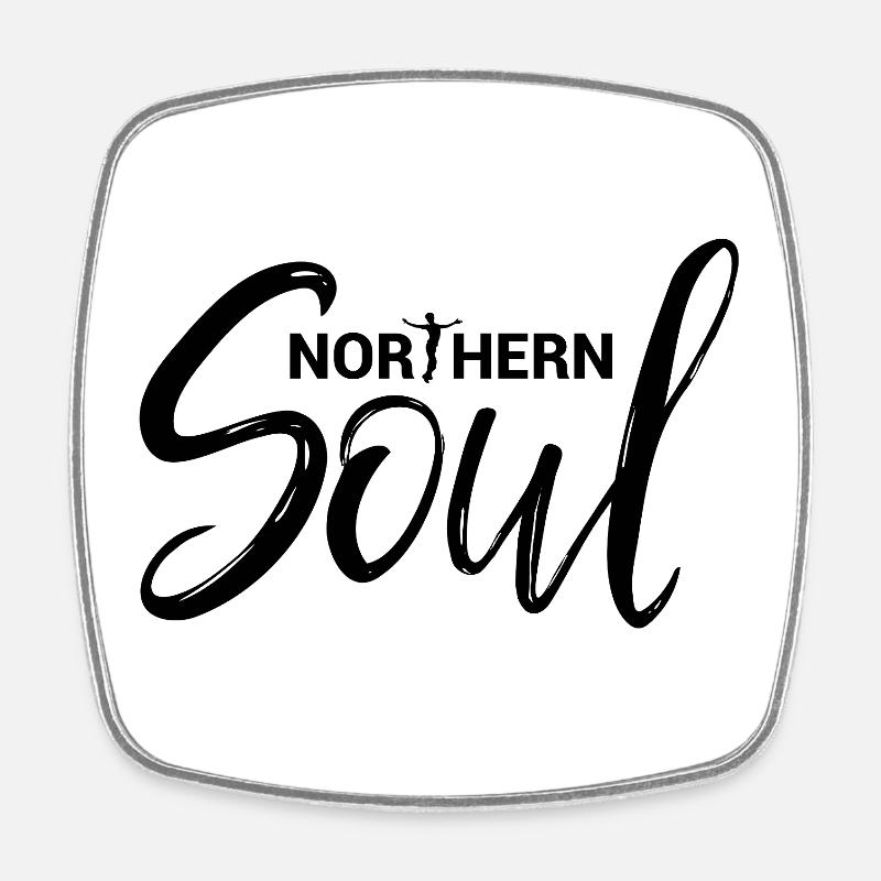 Northern Soul - Square fridge magnet - white