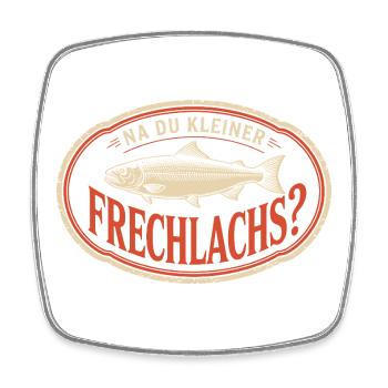 Na Du Kleiner Frechlachs Gamer Lachs Meme Zocker - Viereckiger Kühlschrankmagnet - Weiß - Vorne