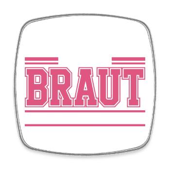 Team Braut Wir Eskalieren Crew Squad JGA Frauen - Viereckiger Kühlschrankmagnet - Weiß - Vorne
