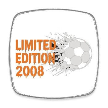 Football 2008 Birthday Limited Edition - Square fridge magnet - white - Front