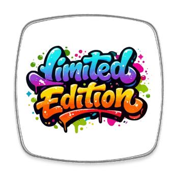 Édition limitée - Magnet carré - blanc - Devant