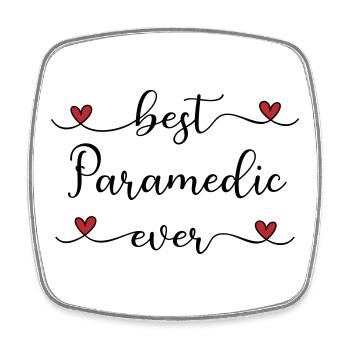 best paramedic in the world - Square fridge magnet - white - Front