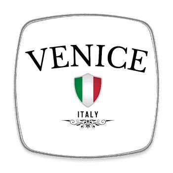 Venise souvenir, design élégant Venise - Magnet carré - blanc - Devant