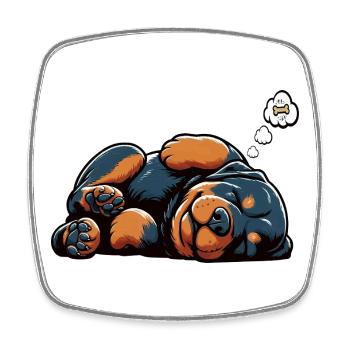 Rottweiler Propriétaire de Rottweiler Lovers - Magnet carré - blanc - Devant