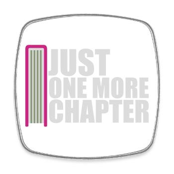 Just One More Chapter Lustig Bücherwurm Lesen Cool - Viereckiger Kühlschrankmagnet - Weiß - Vorne