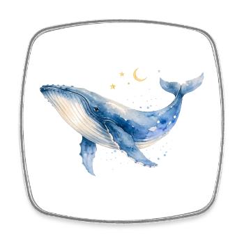 Aquarelle de baleine par MEERchandise - Magnet carré - blanc - Devant