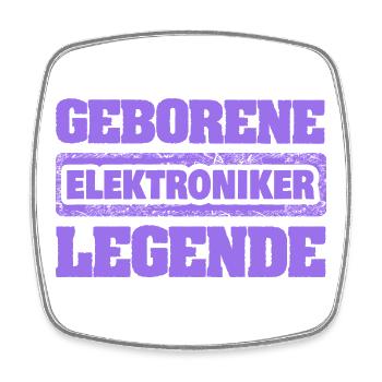 Elektroniker - Viereckiger Kühlschrankmagnet - Weiß - Vorne