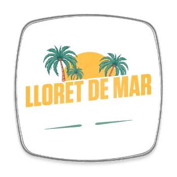 Lloret De Mar Party Crew - Viereckiger Kühlschrankmagnet - Weiß - Vorne