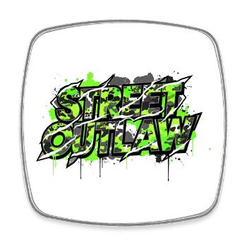 Tuning Saying Street Outlaw Camouflage - Square fridge magnet - white - Front