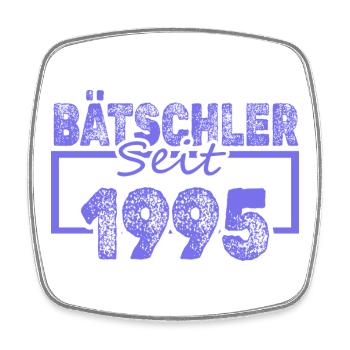 Jungeselle 1995 - Viereckiger Kühlschrankmagnet - Weiß - Vorne
