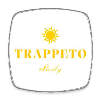 Trappeto Sizilien Sonne - Viereckiger Kühlschrankmagnet - Weiß - Vorne