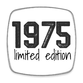 1975 Limited Edition Retro Geburtstag Jahrgang Des - Viereckiger Kühlschrankmagnet - Weiß - Vorne